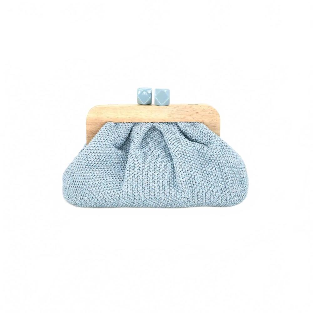 NEW BC HANDBAGS women's leah clutch bag in light blue